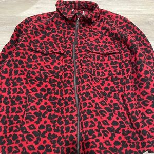 Fashionnova, xxl, cranberry with leopard print
